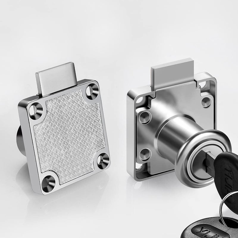 Junrbx Cabinet Drawer Lock,Mailbox Lock, Model CT-138-22,for Fixing Important Documents and Drawers ((Hole Diameter 0.75inch/19MM), Suitable for Door Panels with A Thickness of 17 mm-22 mm. ã€Silverã€‘ - Image 3
